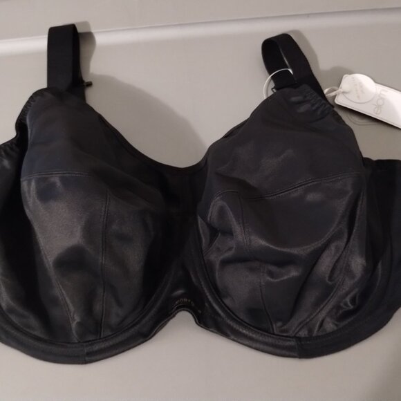 NWT Elomi Women's Energise Underwire Sport Bra EL8041 Black SIZE 34K - Picture 1 of 7